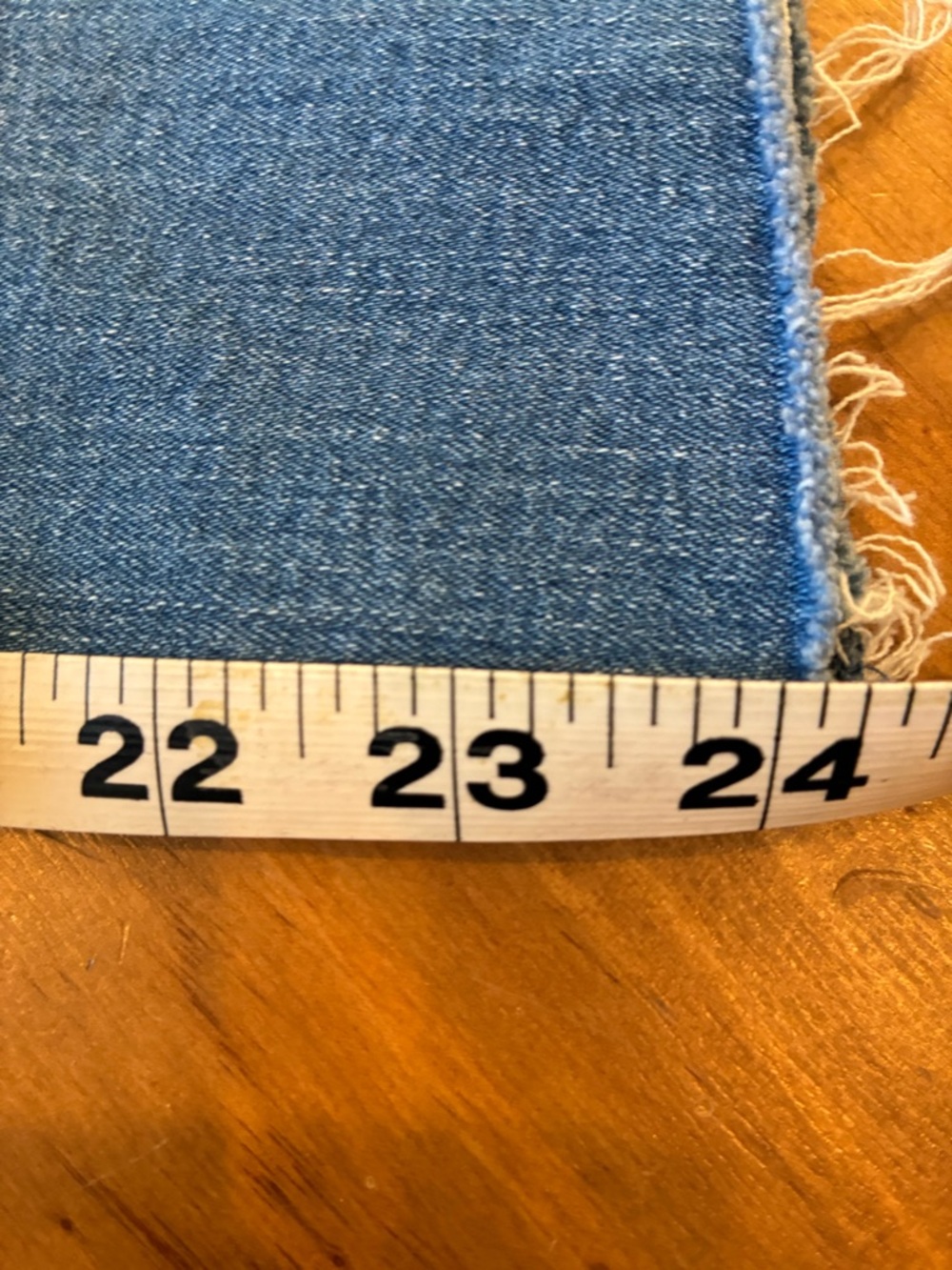 Coldwater Creek Classic Blue Straight-Leg Jeans with Raw Hem - Picture 8 of 8